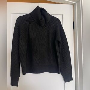 Black Cowl Neck Sweater